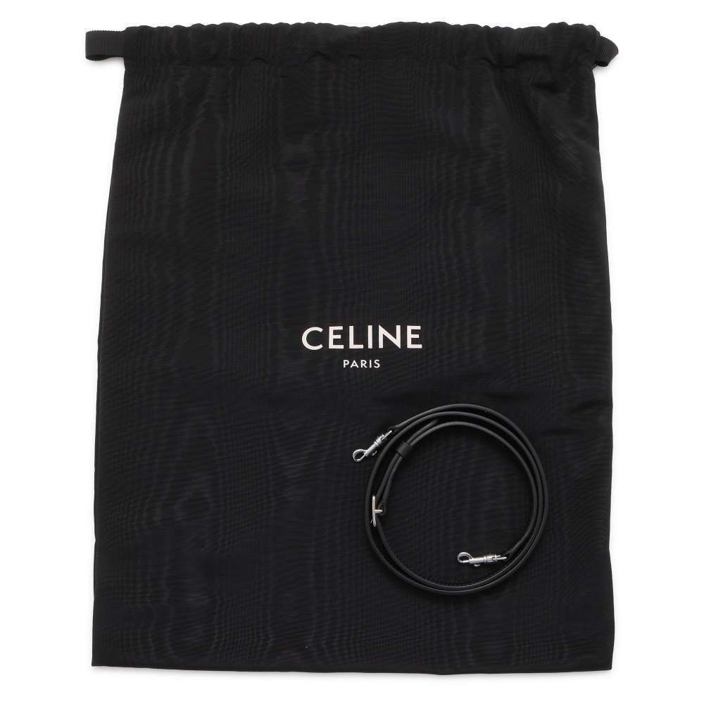 Celine handbag bag bucket raffia shoulder black basket - Picture 8 of 8